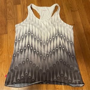 EUC Terry Soleil tank with back pockets